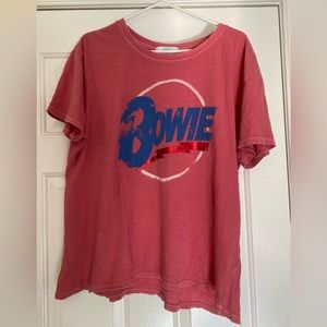 David Bowie distressed T-shirt
